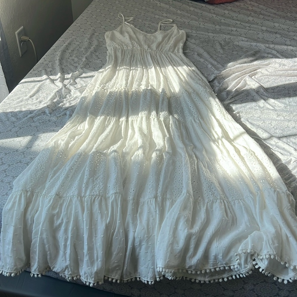 NWT SOLITAIRE SWIM EYELET MAXI DRESS